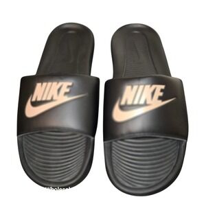 Nike Kawa Slides Women's Comfort Sandals Beach Pool Black Logo Size 11‎